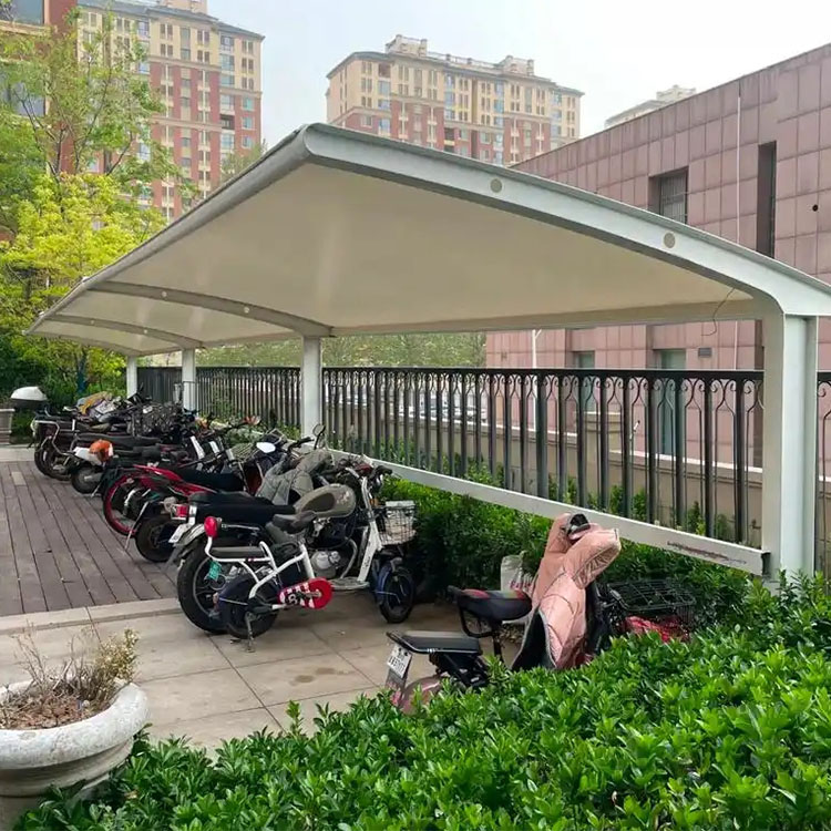 漾濞膜结构电动车棚